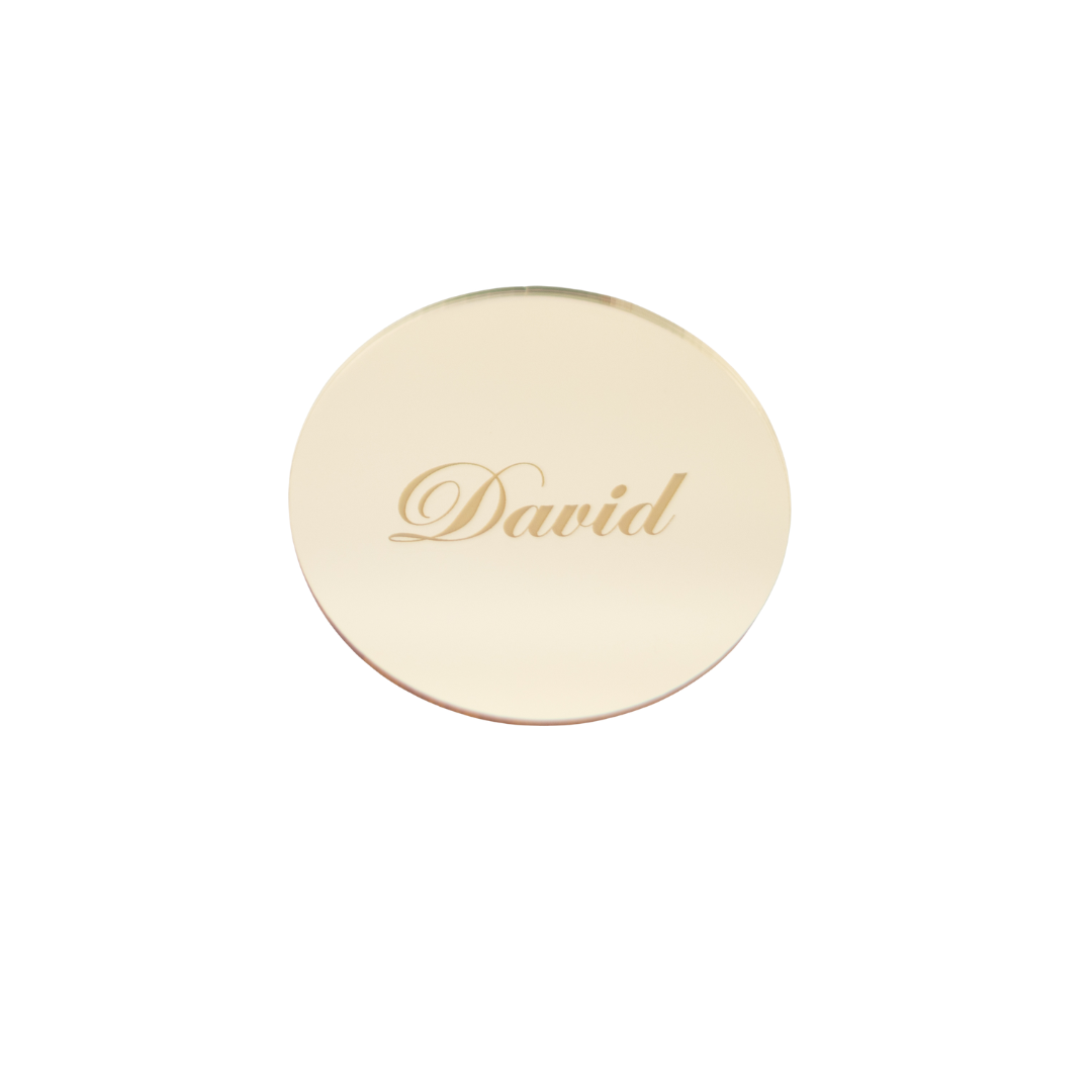 Mirror Acrylic Name Coasters