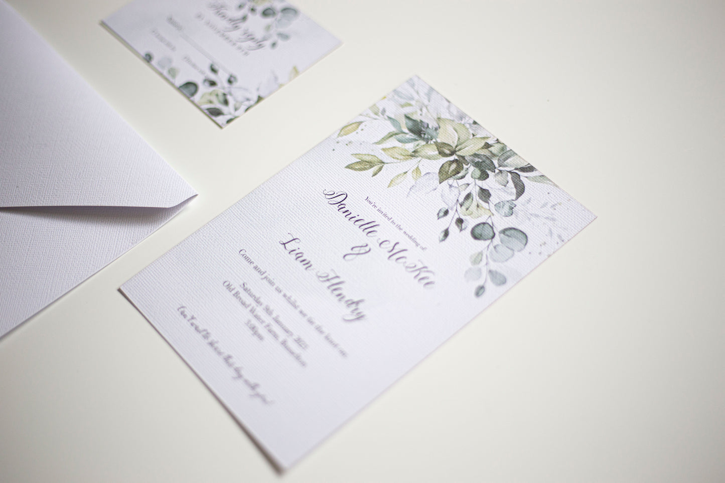 Floral Wedding Invitation bolton creations