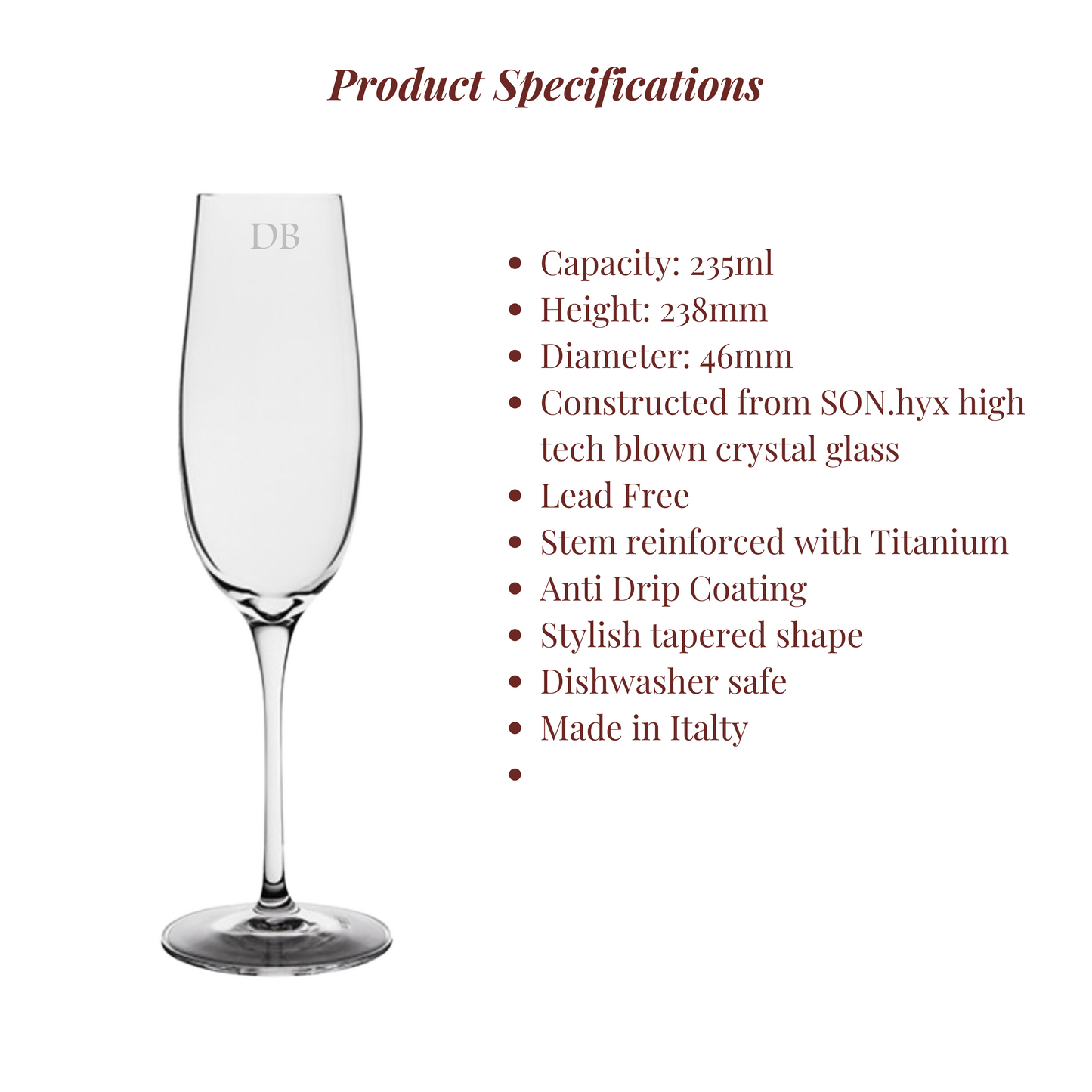 Paris Glass - Champagne Flute