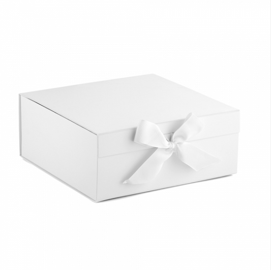 Personalised White Box With Ribbon