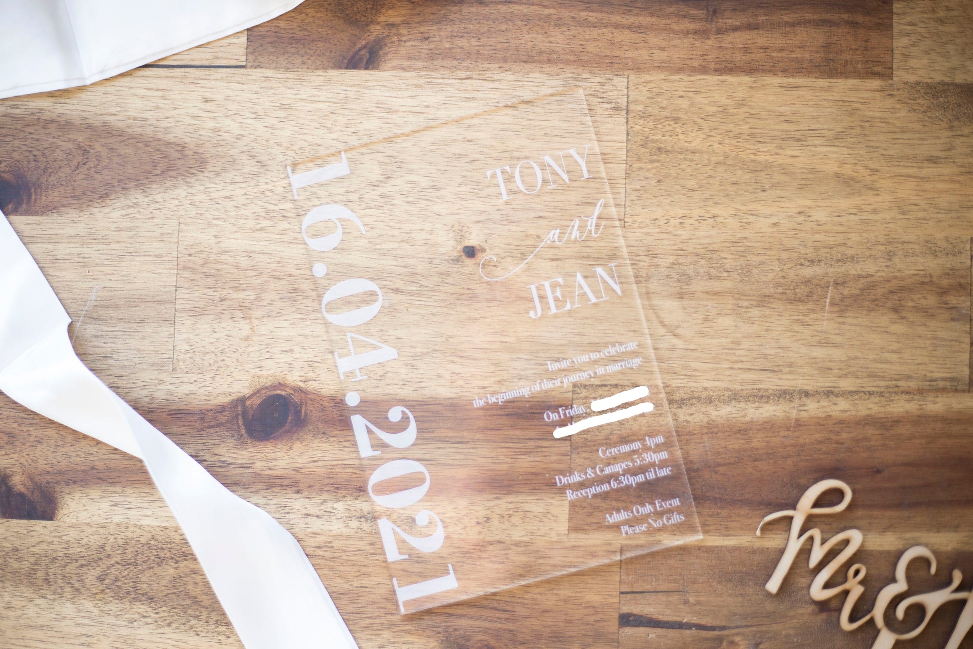 Acrylic Invitations Bolton Creations 