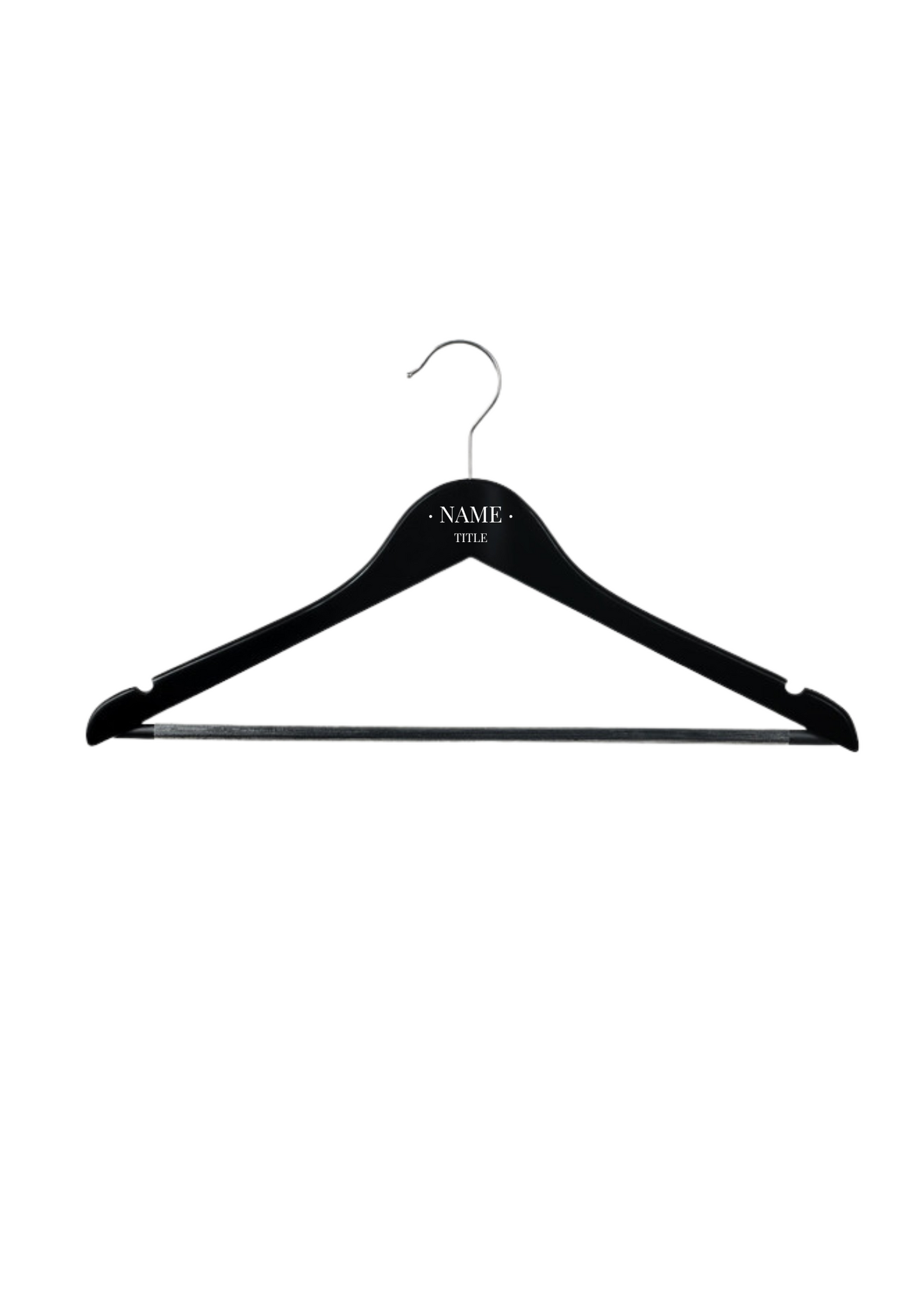 Black Personalised Hangers - Vinyl