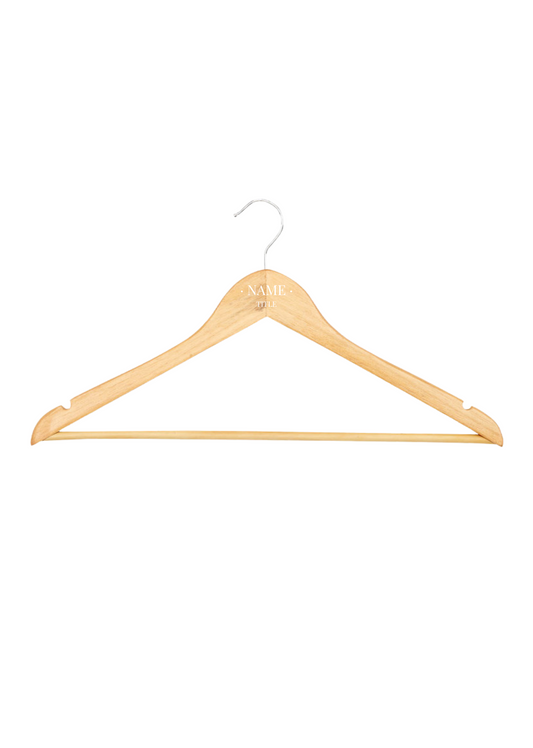 Wooden Personalised Hangers - Vinyl