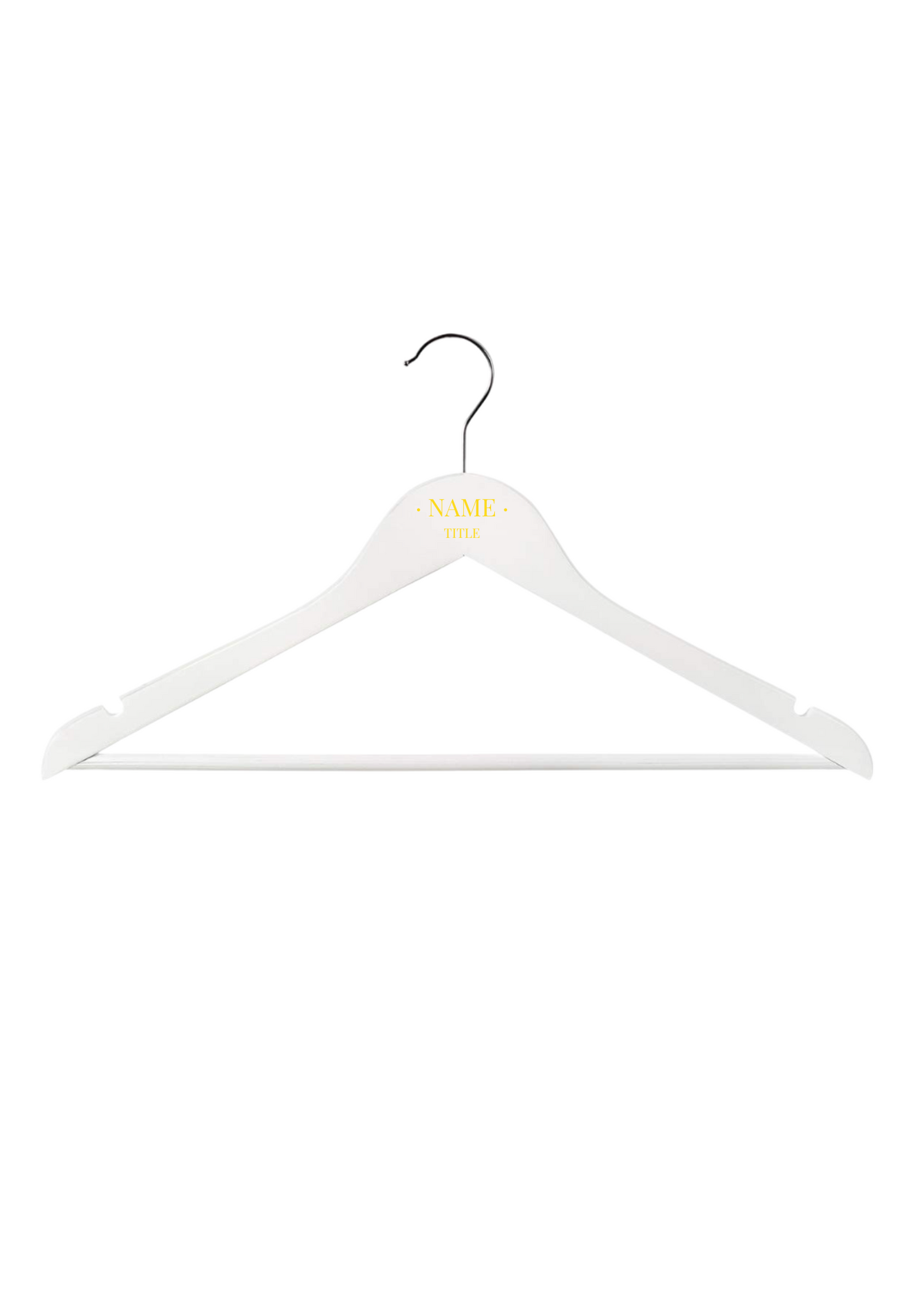 White Personalised Hangers - Vinyl