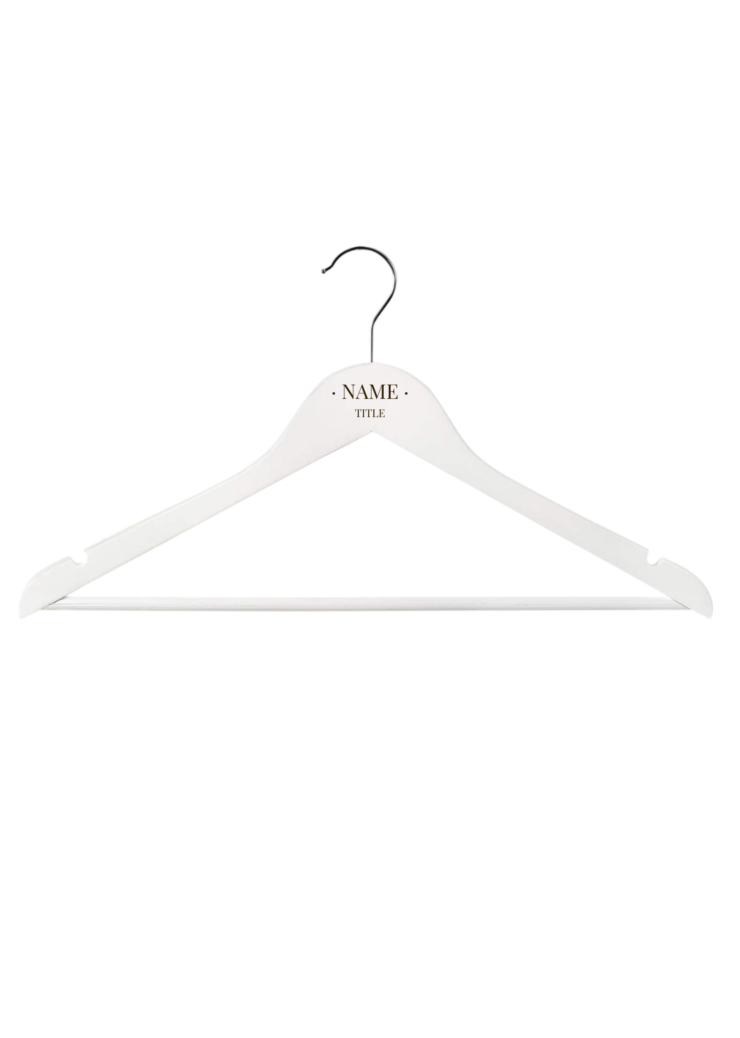 White Personalised Hangers - Engraved