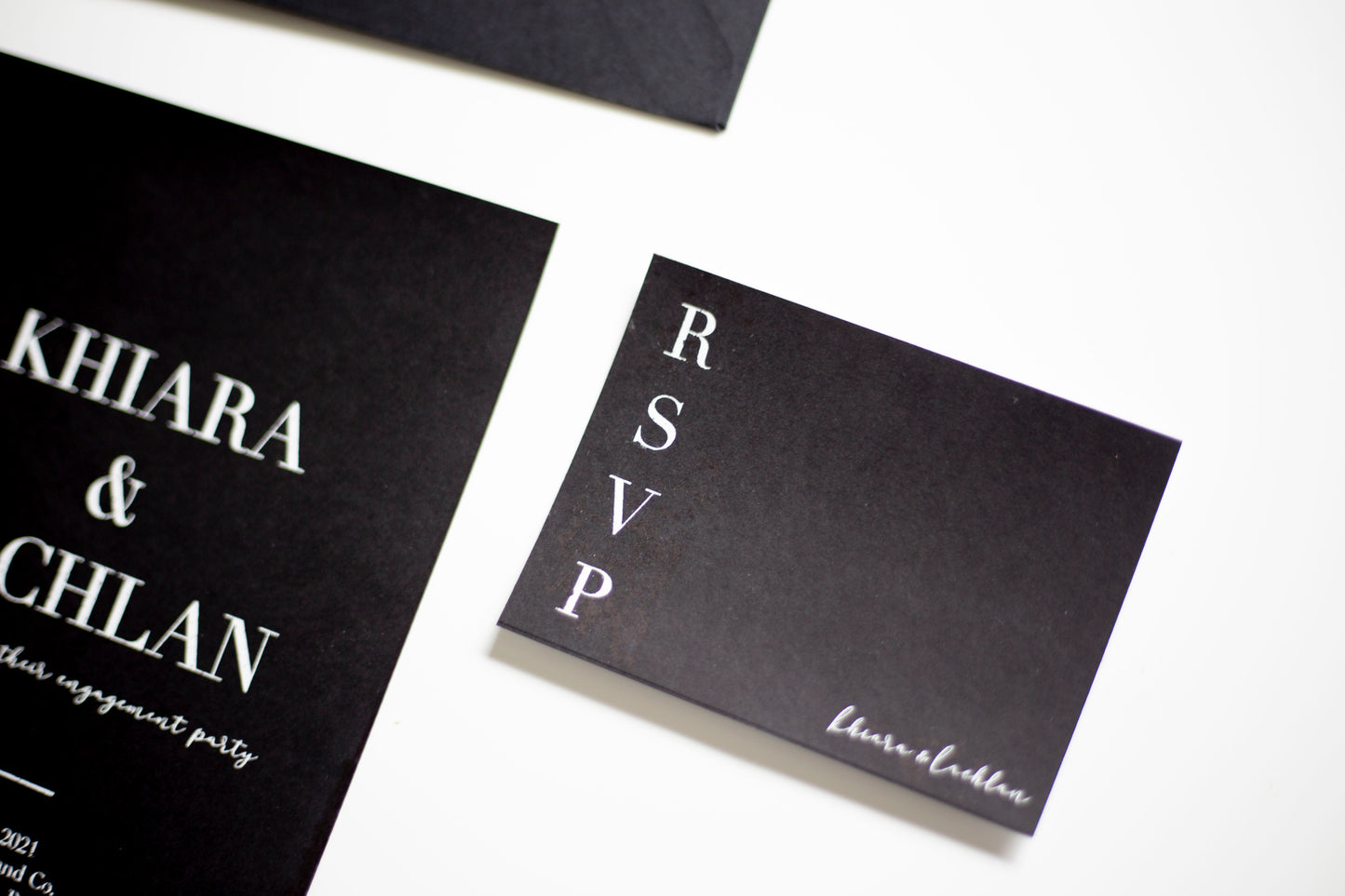 Black and White Wedding Invitations bolton creations