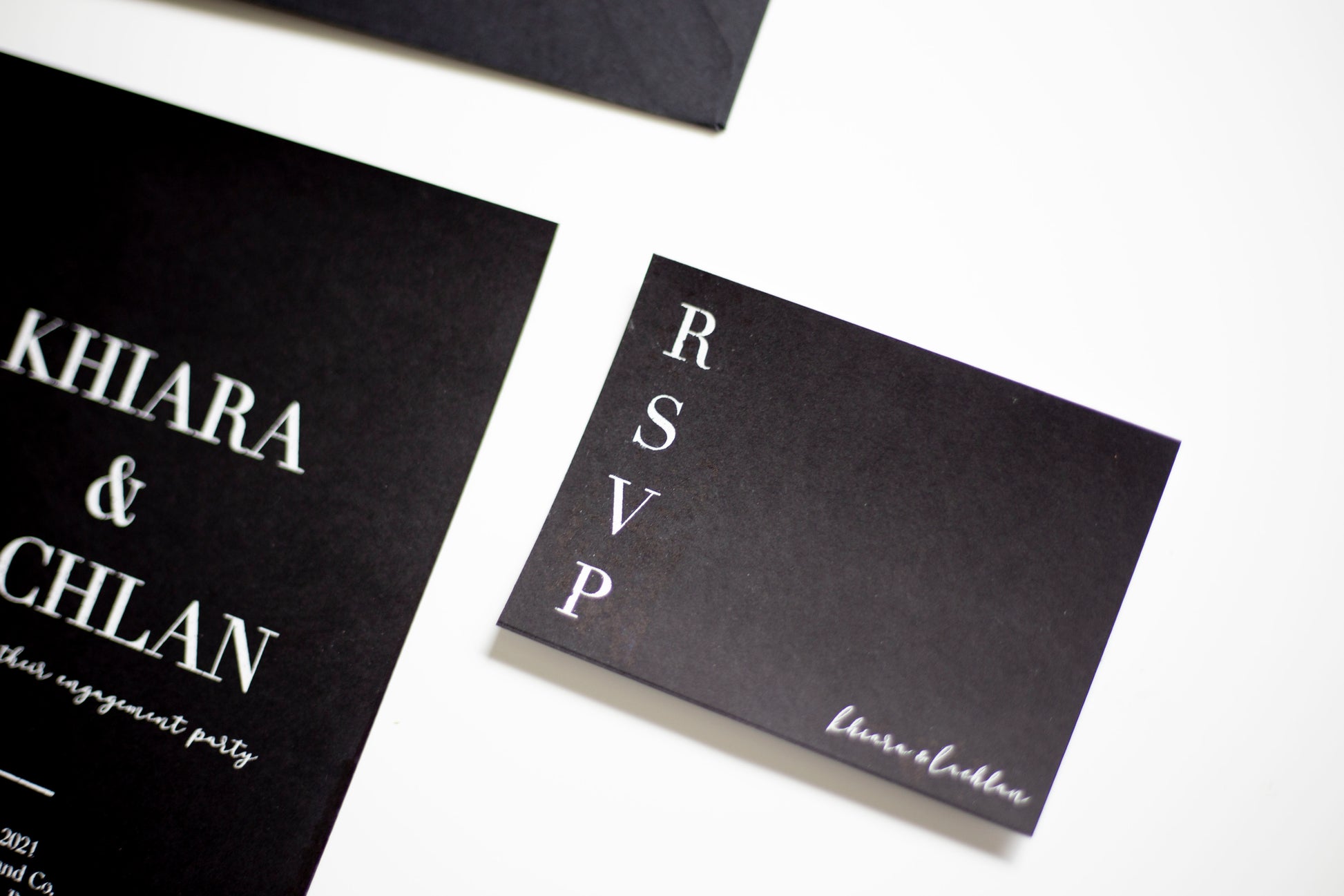 Black and White Wedding Invitations bolton creations