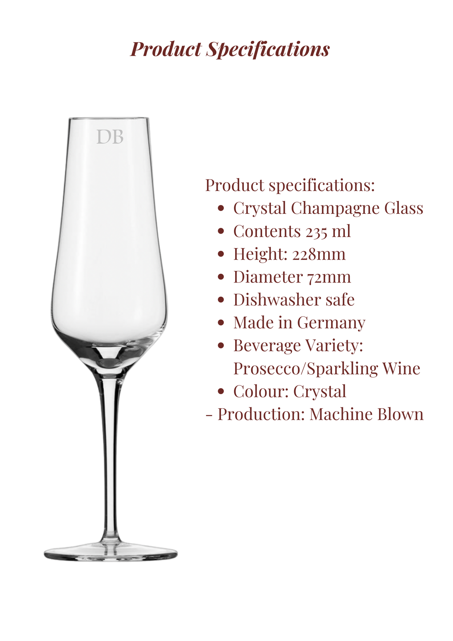 Fine Glass - Champagne Flute