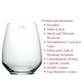 Stemless Glass - Atelier Wine Glass