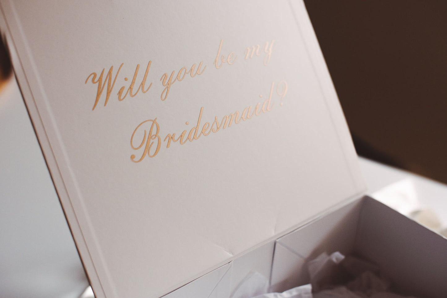 Personalised White Box With Ribbon