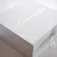 Personalised White Box With Ribbon