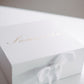 Personalised White Box With Ribbon