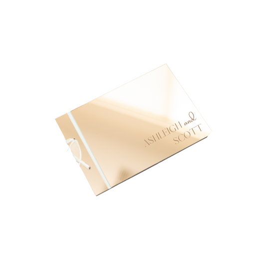 Rose Gold Mirror Acrylic Guest Book
