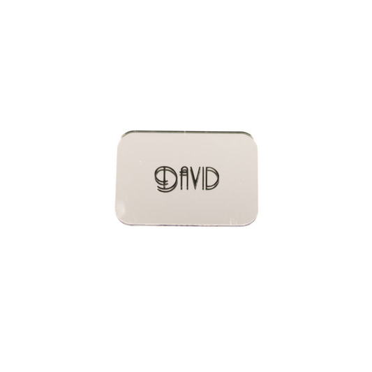 Silver Mirror Acrylic Name Cards