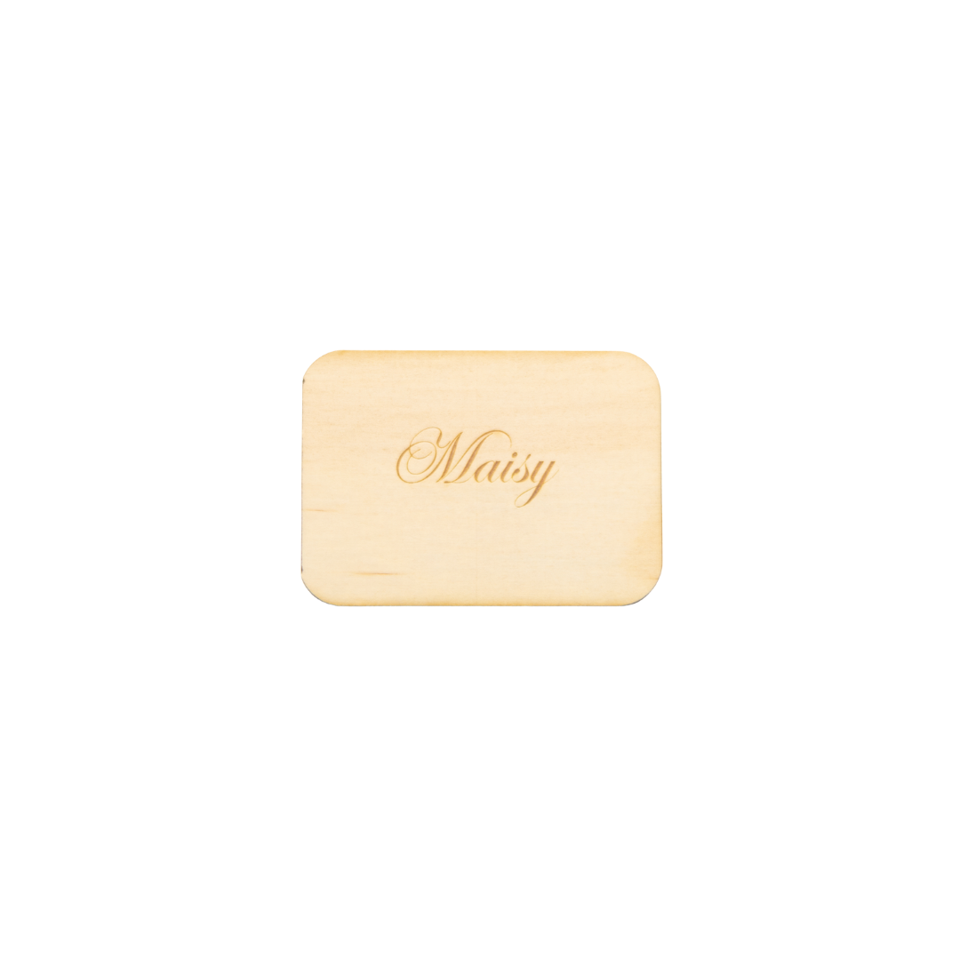 Wooden Engraved Name Cards