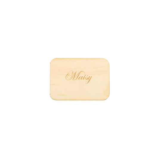 Wooden Engraved Name Cards