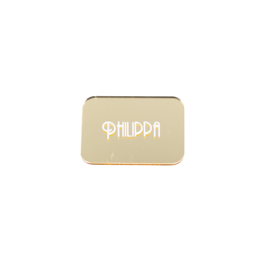 Gold Mirror Acrylic Name Cards