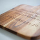 Personalised Wooden Engraved Serving Platter bolton creations