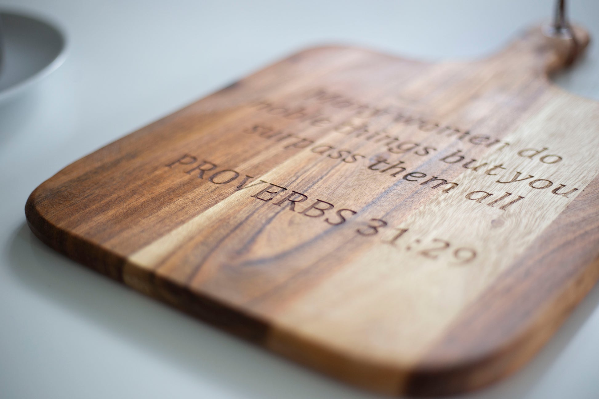 Personalised Wooden Engraved Serving Platter bolton creations