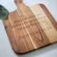 Personalised Wooden Engraved Serving Platter bolton creations