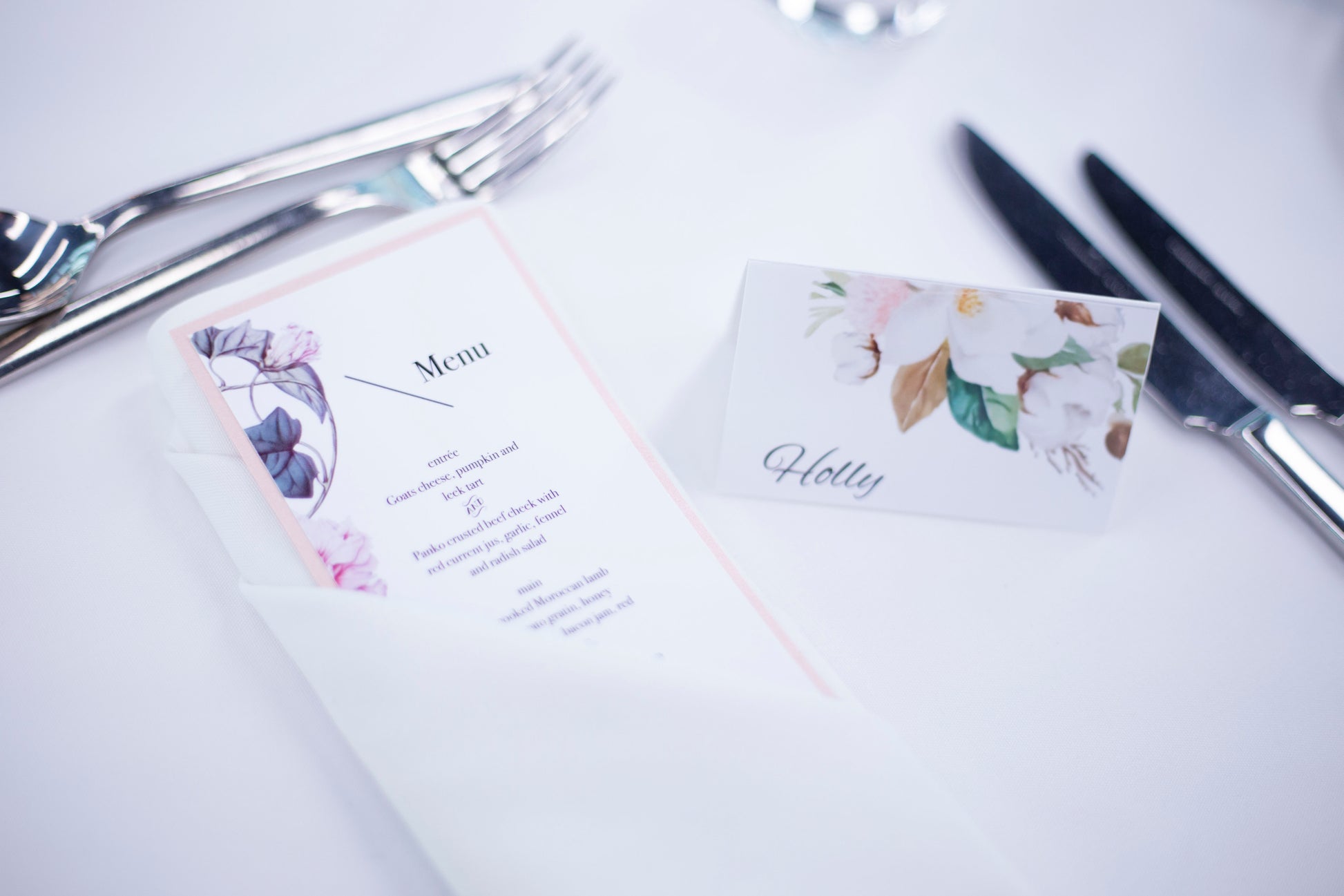 Printed Place Cards bolton creations