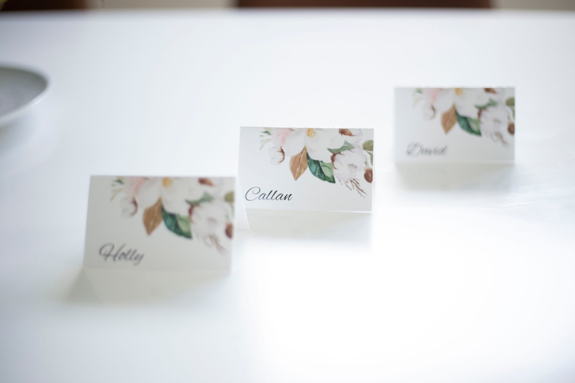Printed Place Cards bolton creations