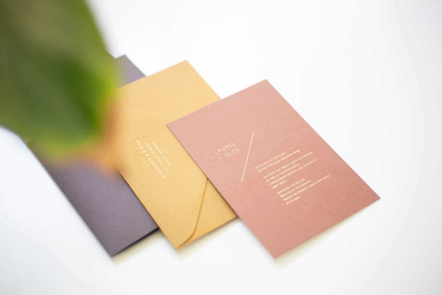 Hot Foil Stamping Invitations Bolton Creations