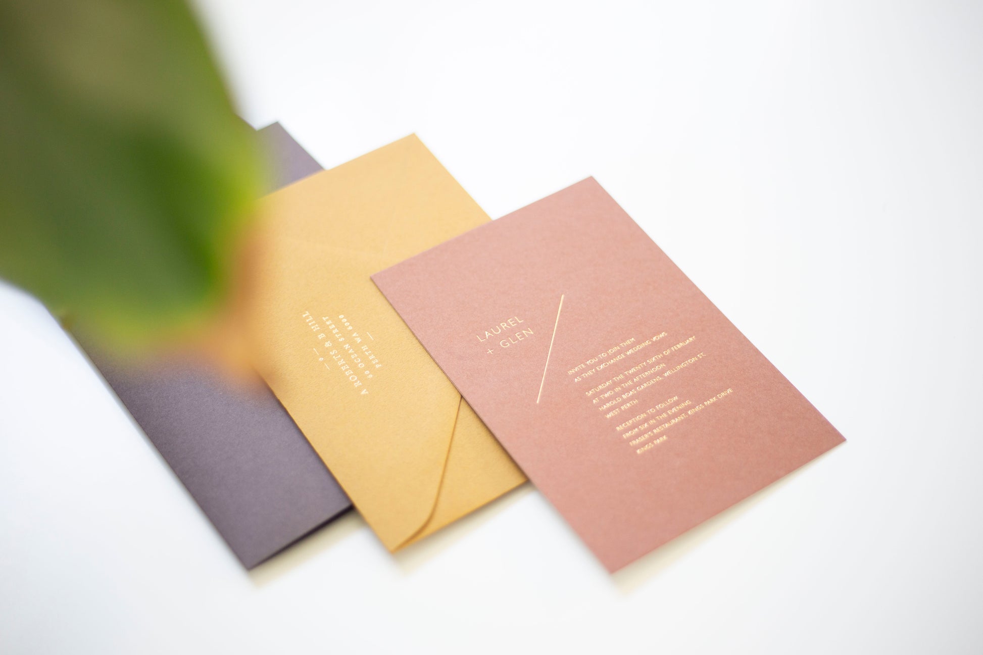 Hot Foil Stamping Invitations Bolton Creations