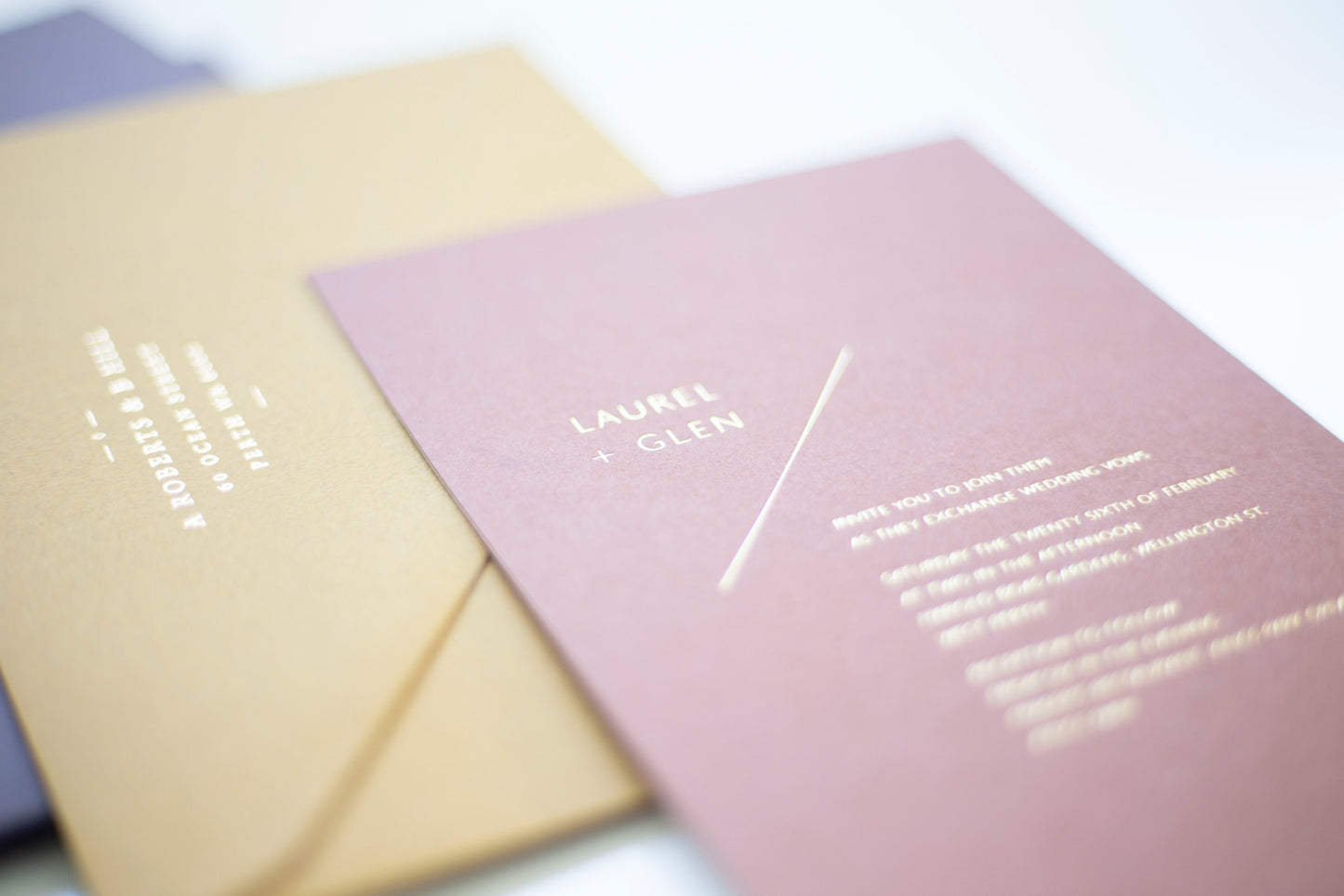 Hot Foil Stamping Invitations Bolton Creations
