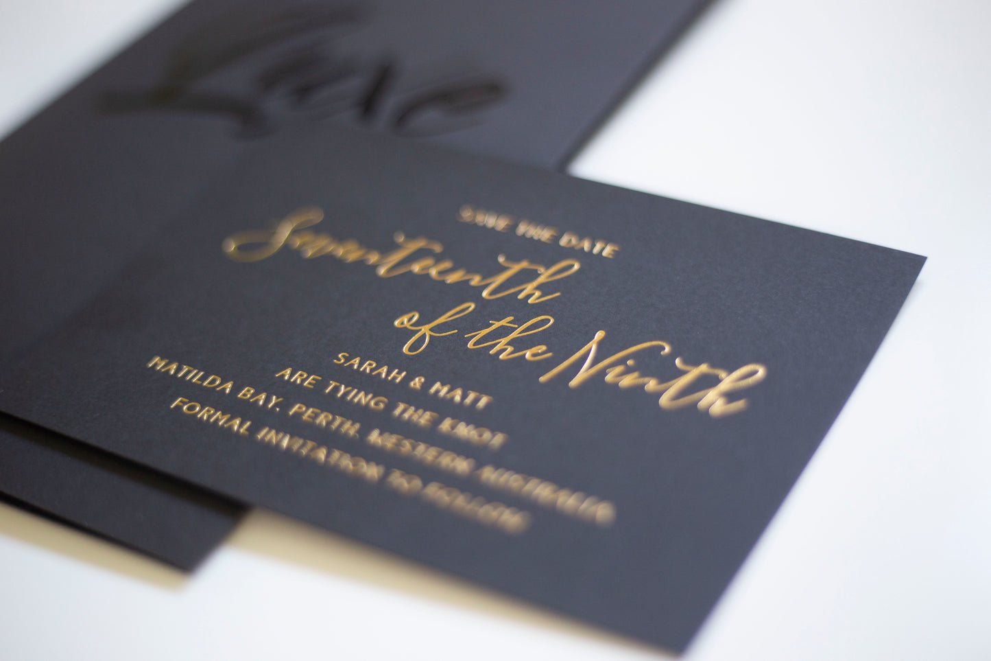 Hot Foil Stamping Invitations Bolton Creations
