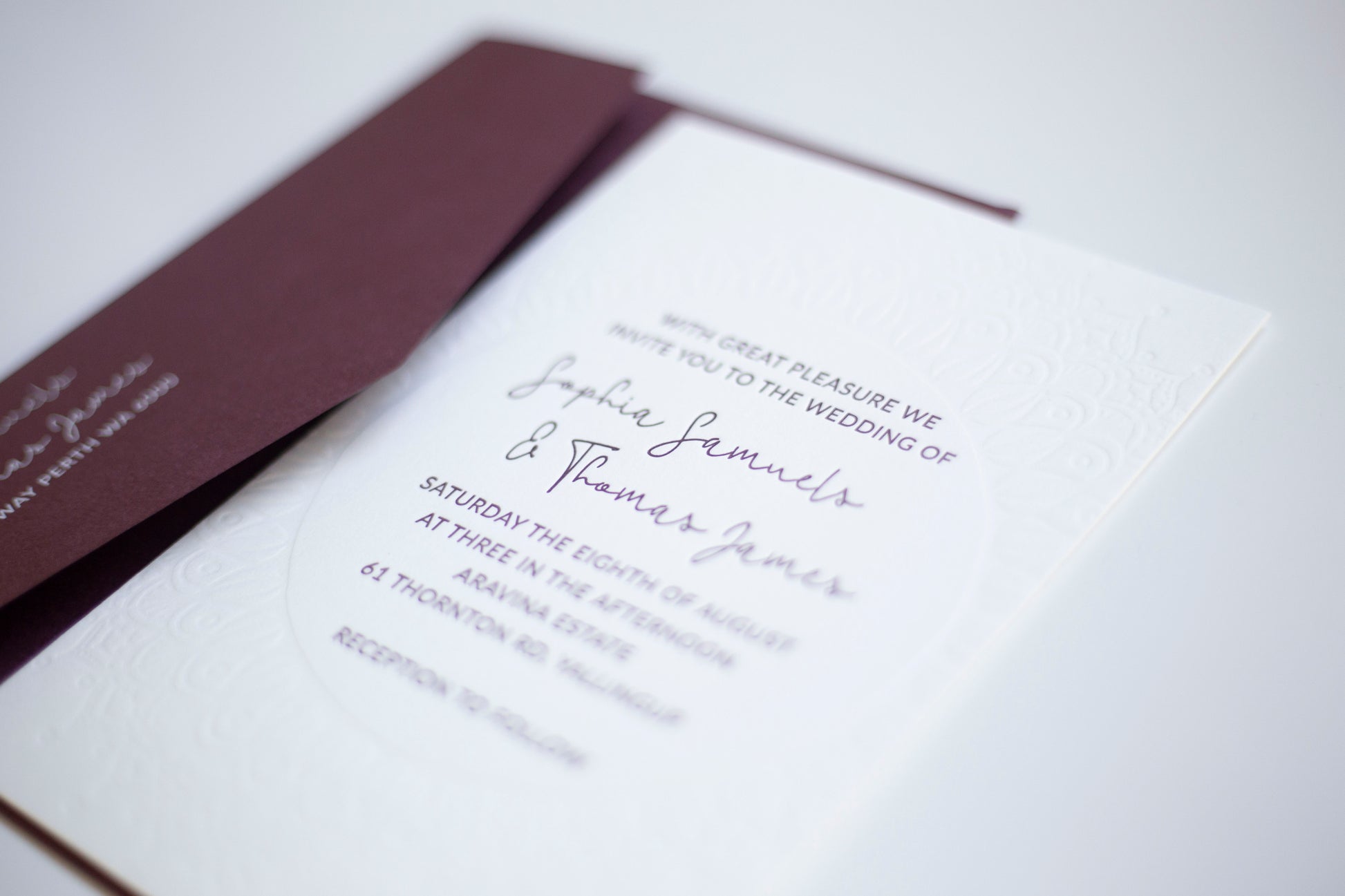 Letterpress Invitations Bolton Creations