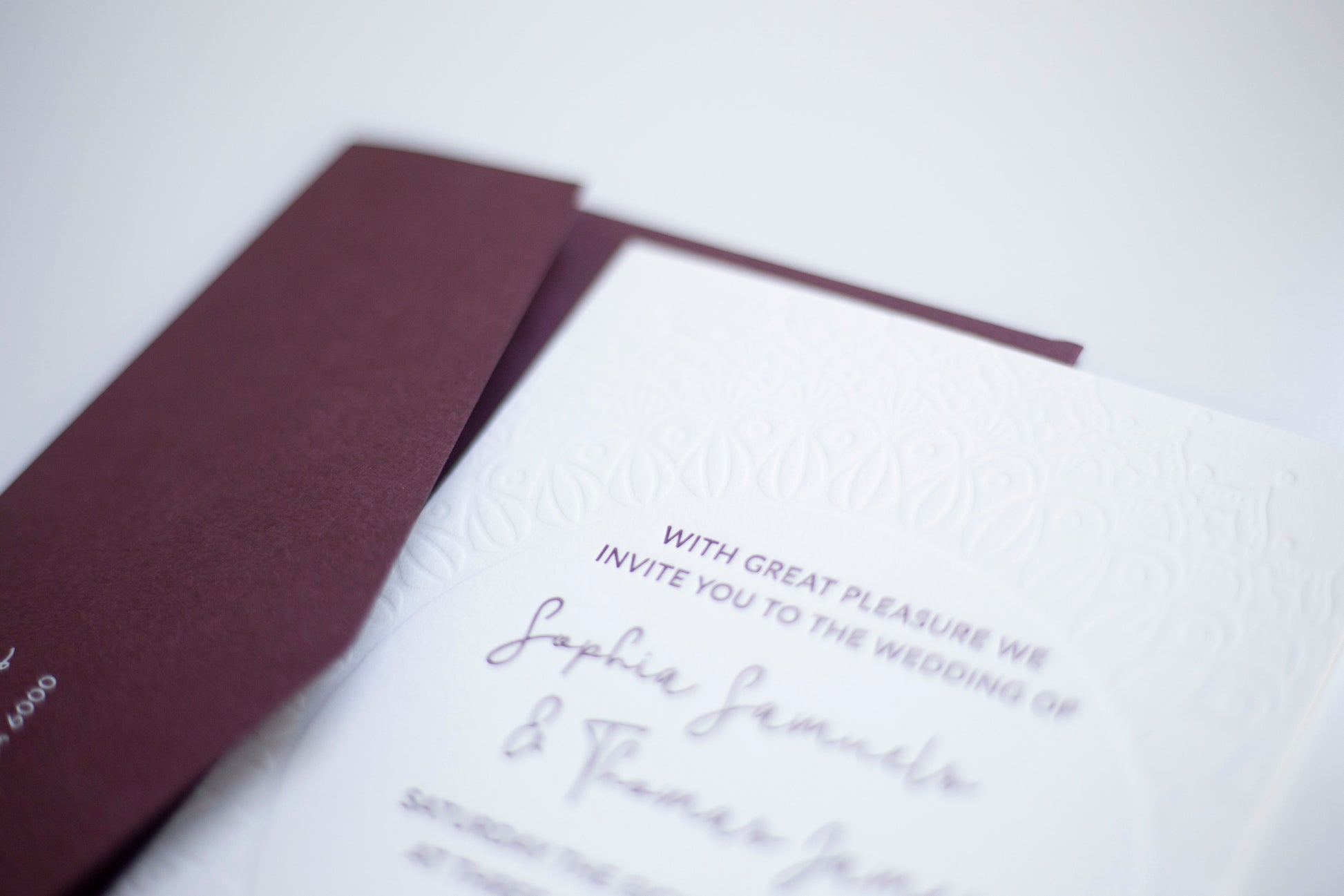 Letterpress Invitations Bolton Creations