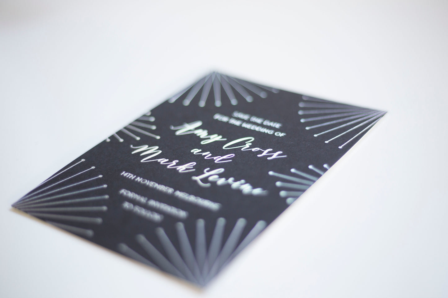 Hot Foil Stamping Invitations Bolton Creations