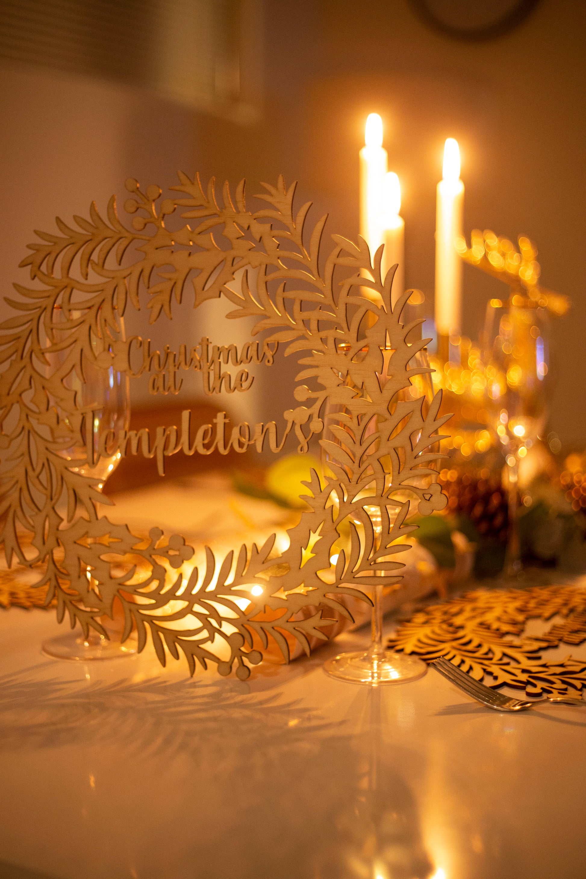 Personalised Christmas Placemats Bolton Creations 