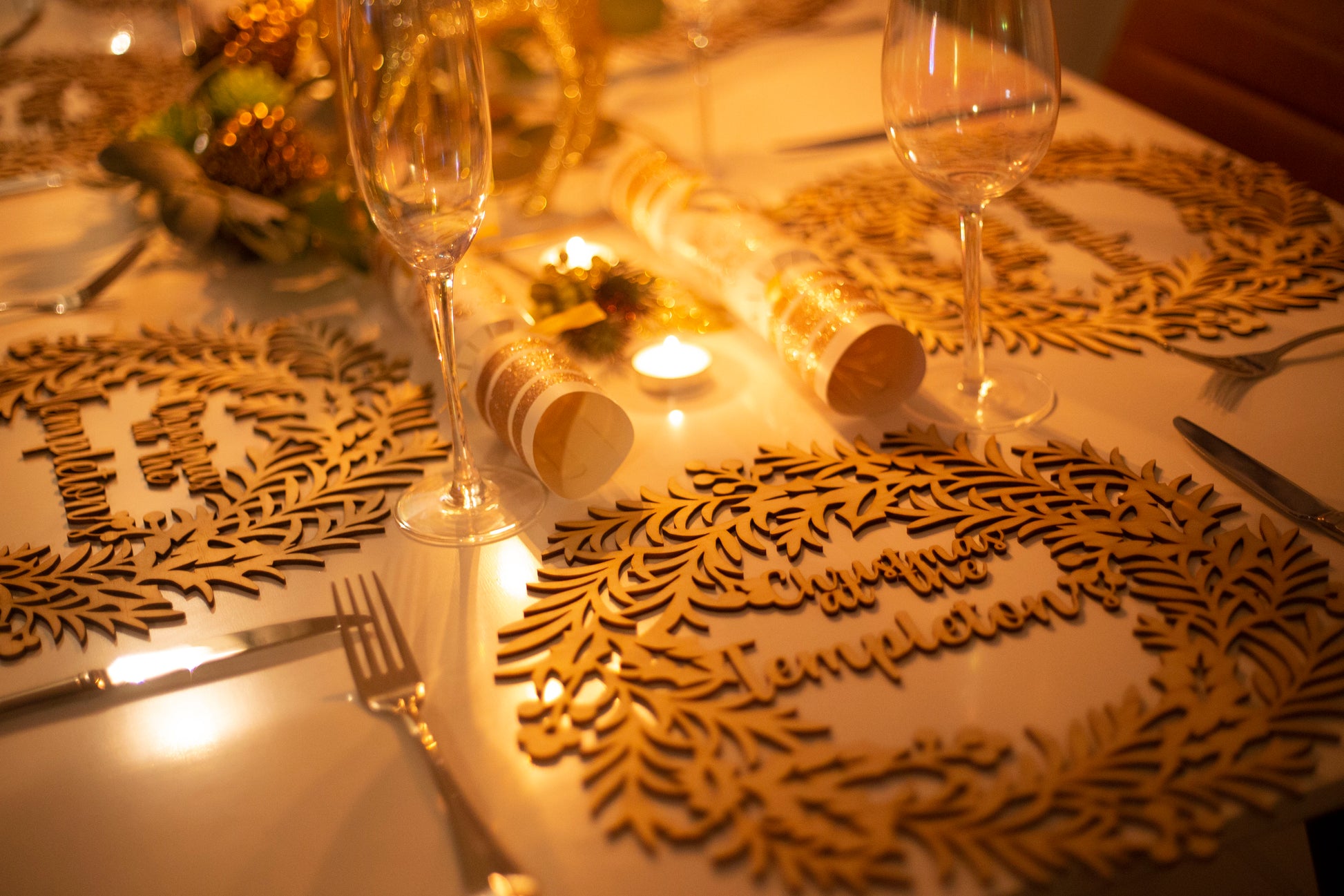 Personalised Christmas Placemats Bolton Creations 