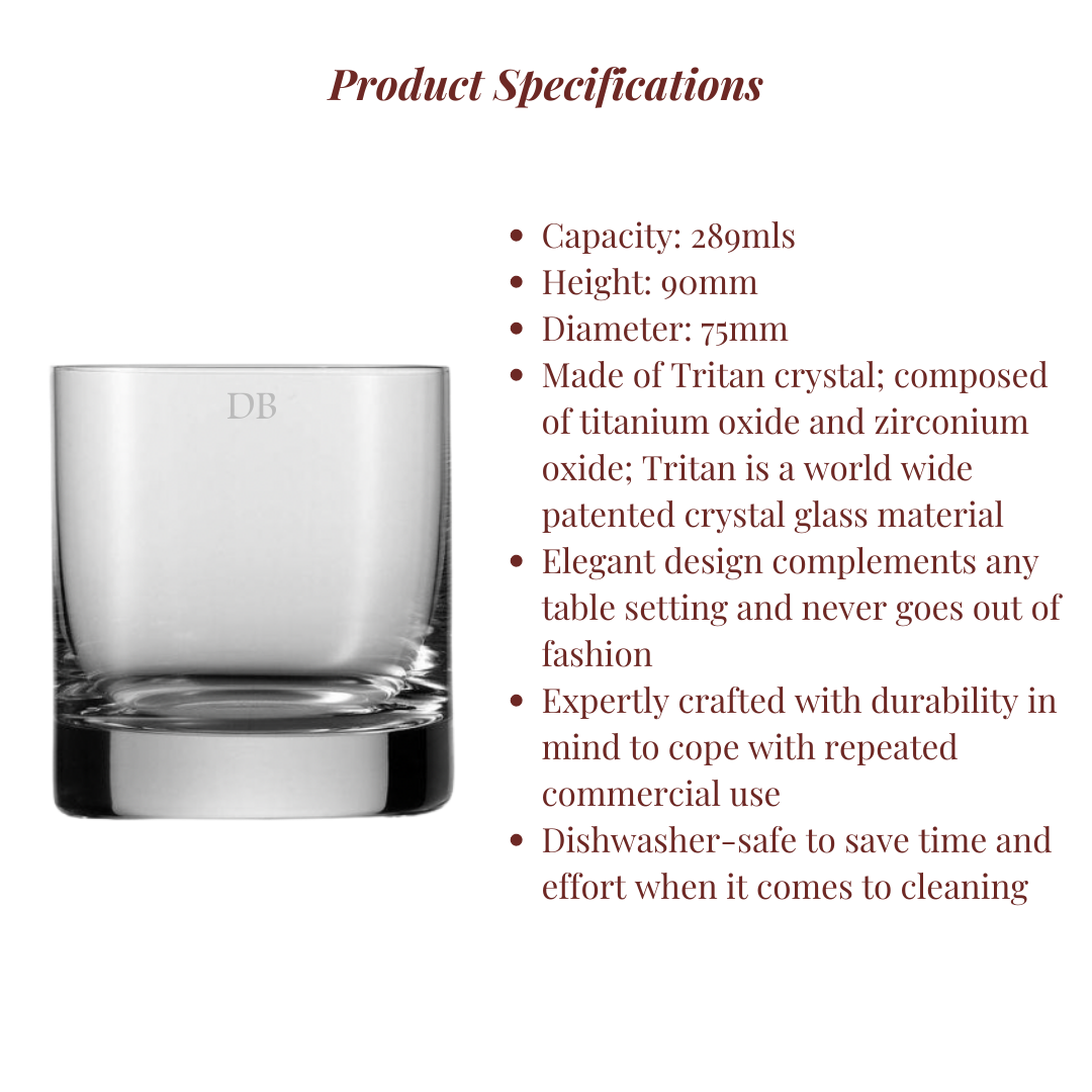 Paris Glass - Old Fashioned Tumbler