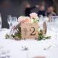Premium Oak Wooden Table Number Cut Out bolton creations