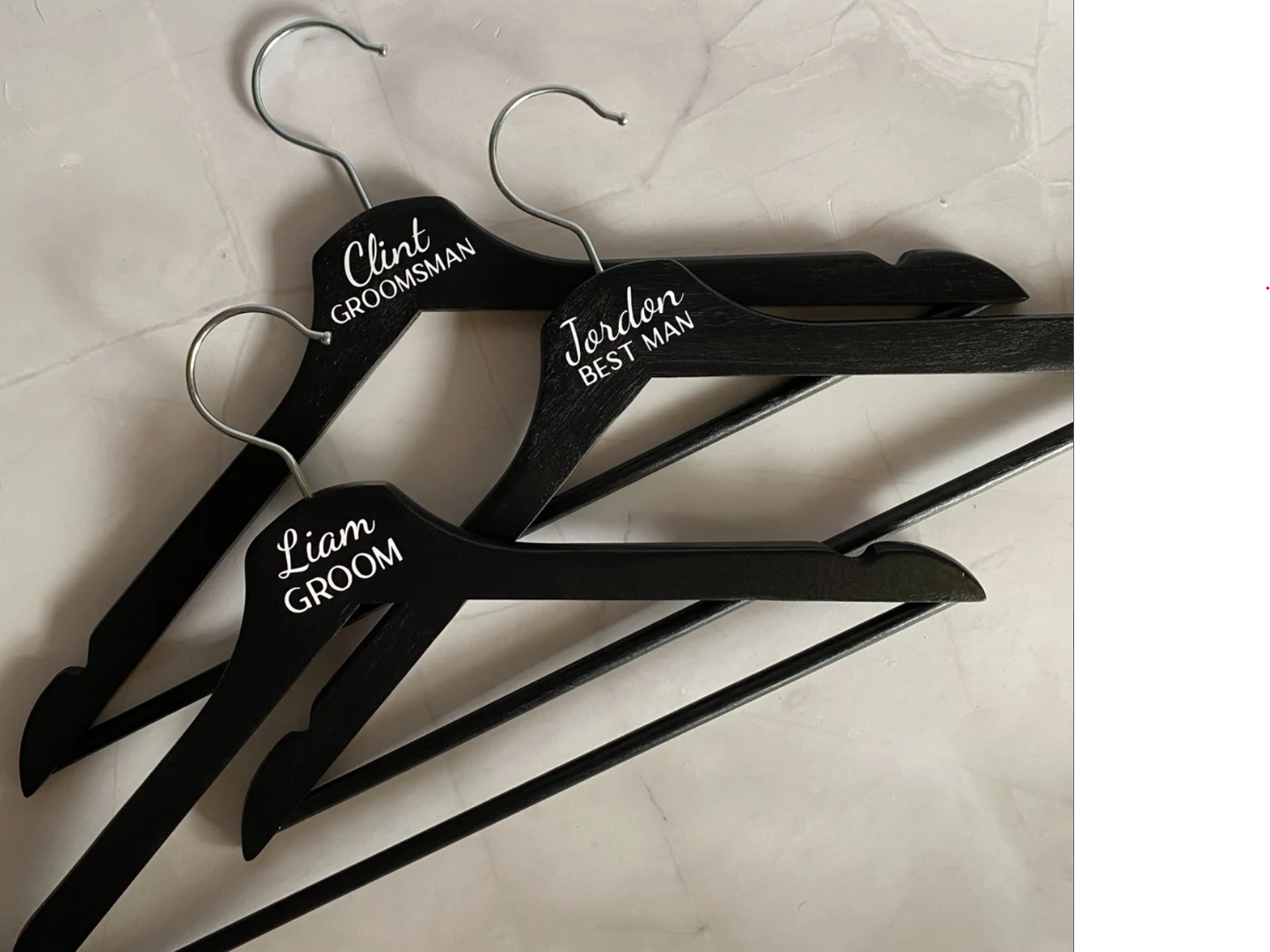 Black Personalised Hangers - Vinyl