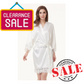 Plain Bridal Robe with Lace