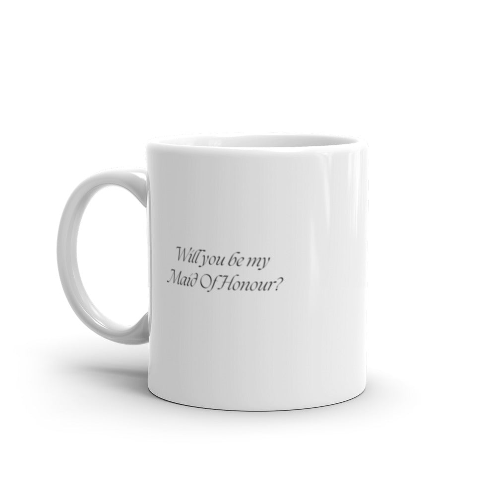 Maid Of Honour Proposal Mug - Brunette